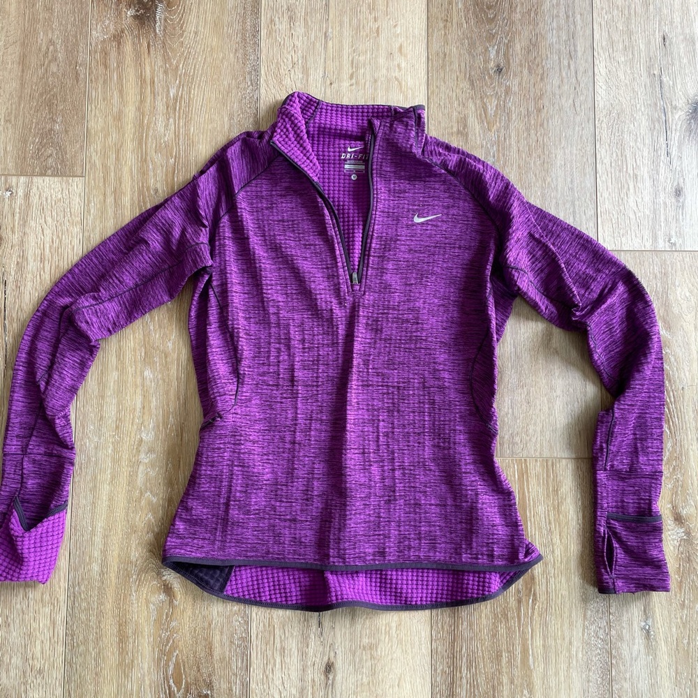 Nike dry fit long sleeve quarter zip